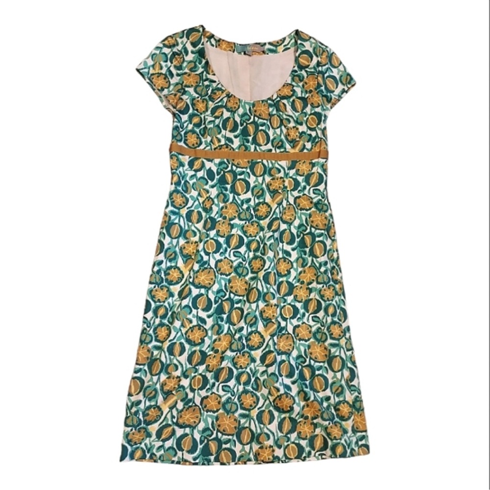 Boden Floral Fruit Sheath Dress, size‎ 2 small lemons